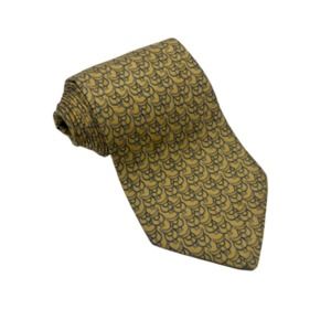 Salvatore Ferragamo Yellow Design Tie